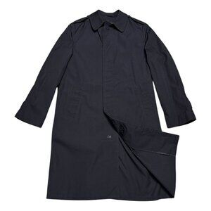 US NAVY DCSP Army Waterproof Business Casual Black Trench Jacket Coat Mens 40L
